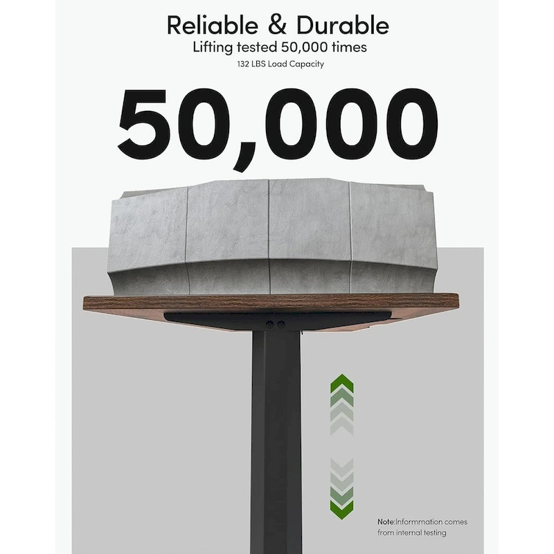 FEZIBO Height Adjustable Electric Standing Desk, Stand up Table, Sit Stand Home Office Desk with Splice Board