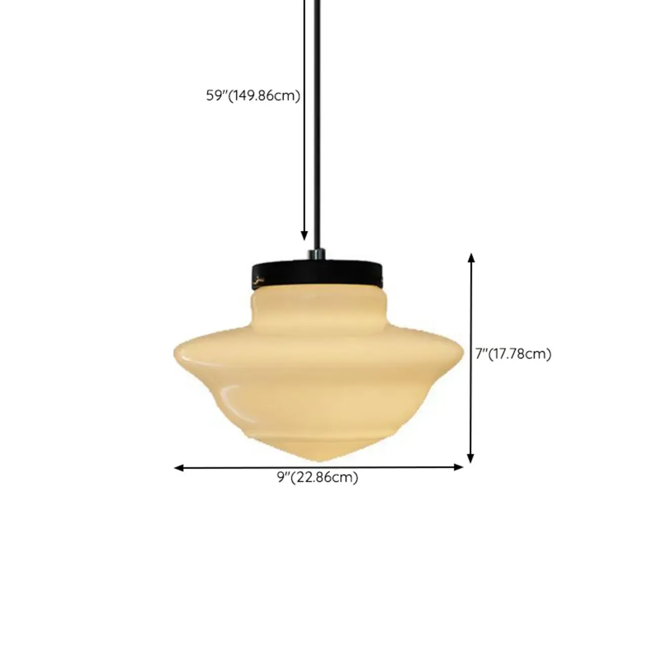 Modern Frosted Glass LED bedside pendant lamp in Hazelnut Tone
