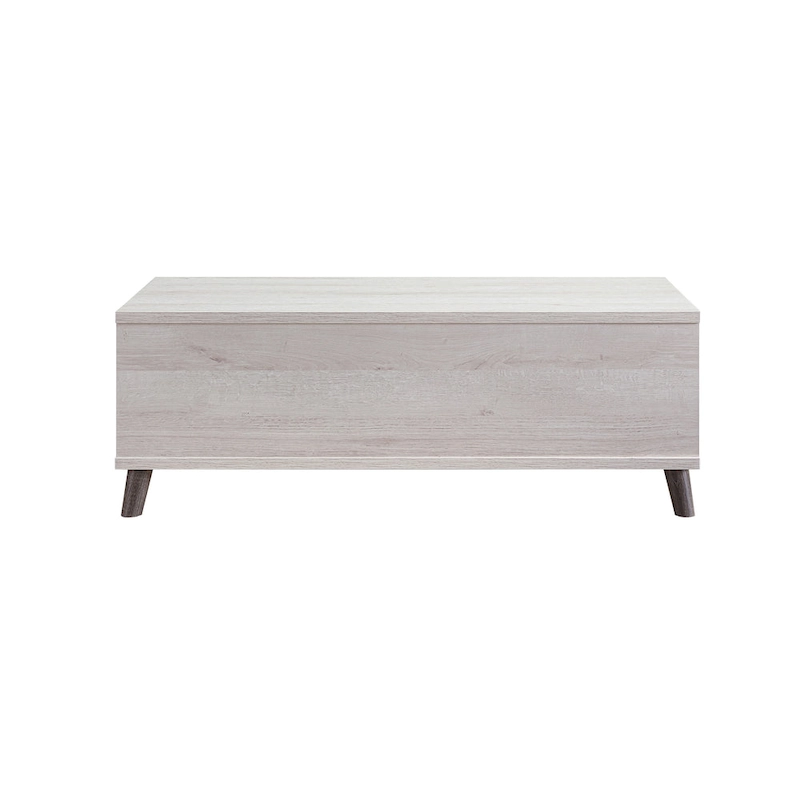 Mankx Mid-Century Modern White 47-inch 3-Shelf Coffee Table by Furniture of America