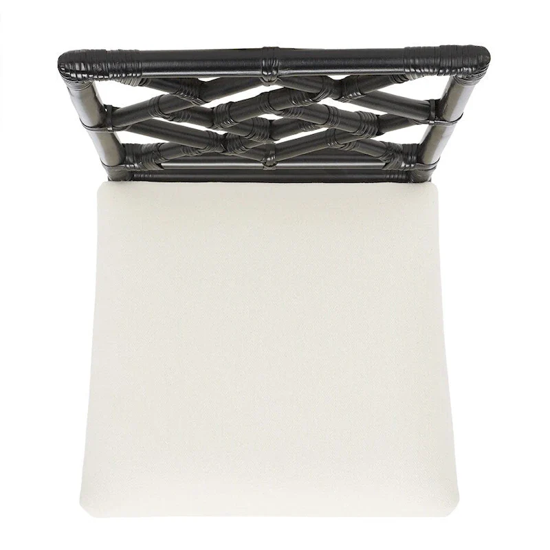 SAFAVIEH Maye Rattan Accent Chair with Cushion (Set of 2) - 18.5 W x 20.9 L x 35.8 H - 19Wx21Dx36H