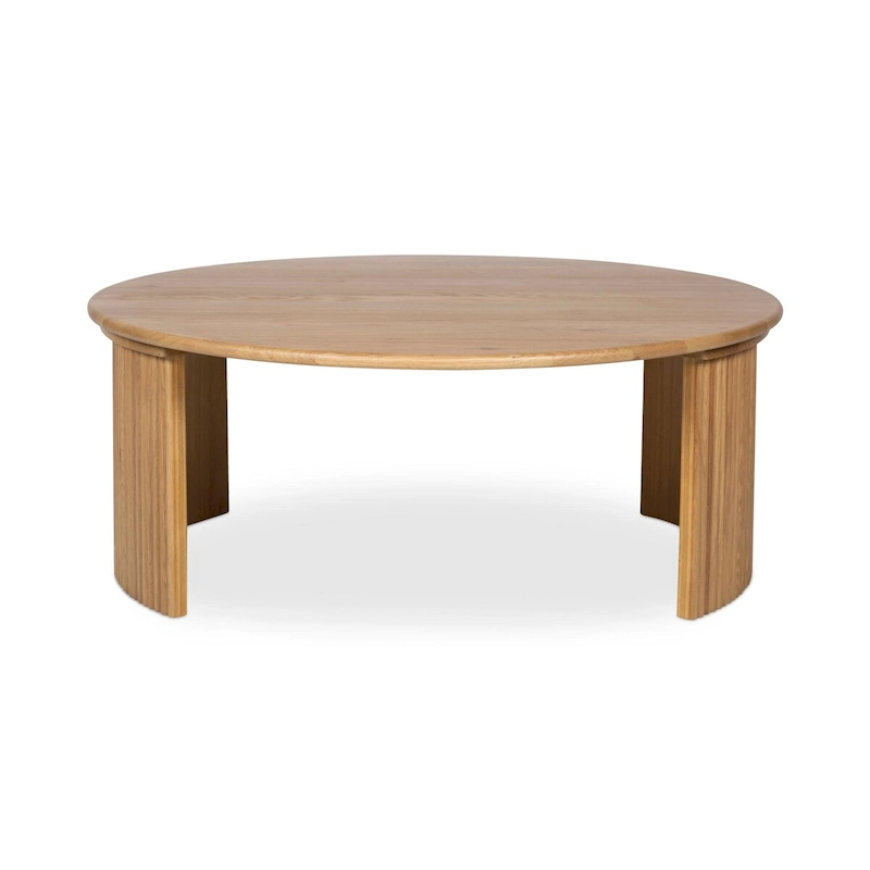 NADAAL STUDIOS Pence, Small Oval Coffee Table, Dark Brown