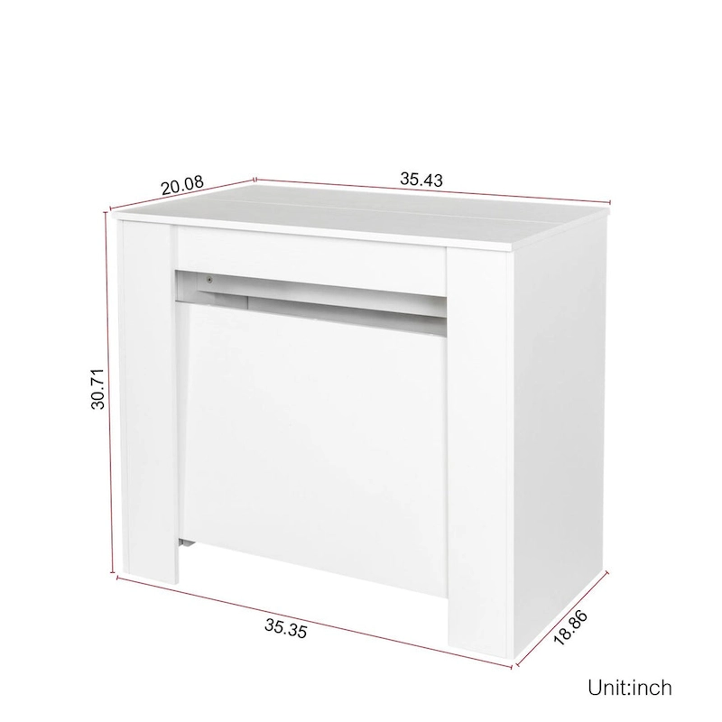 Wood Multifunctional Extendable Dining Table