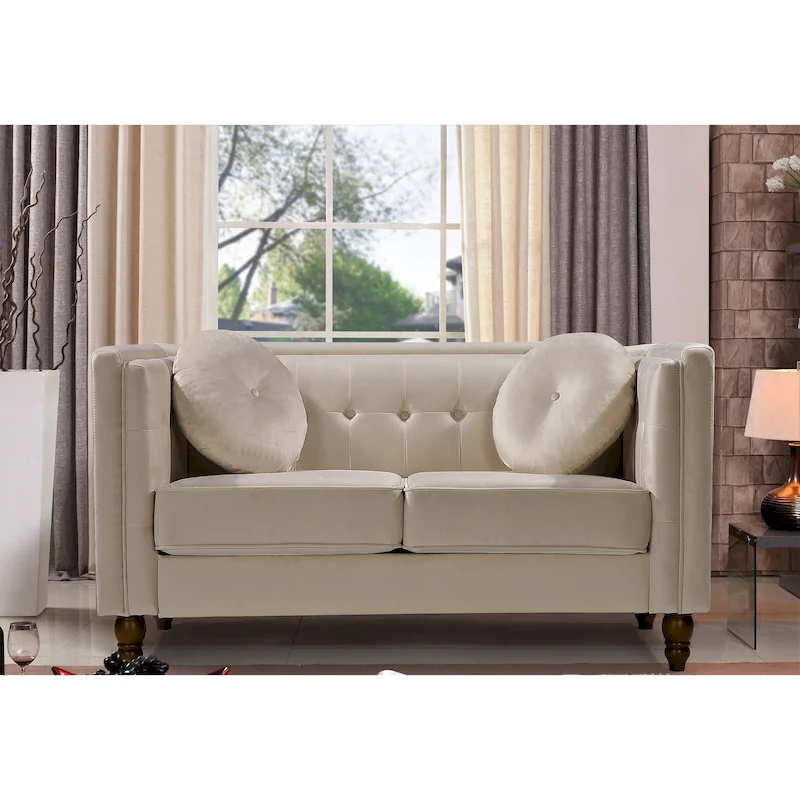 Roberta Velvet Loveseat