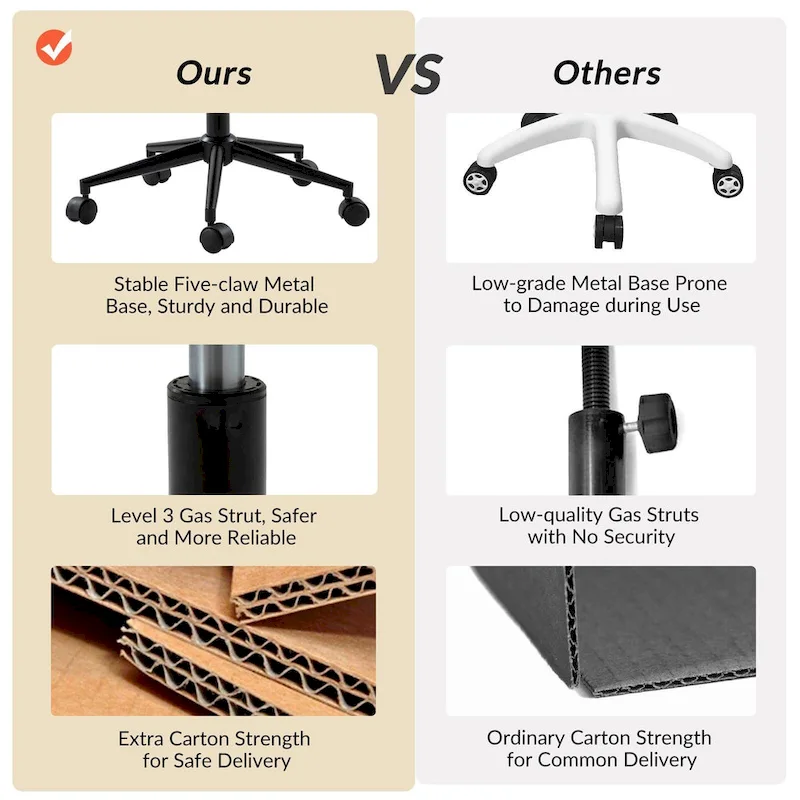 Ines Modern 0ffice Chair 360Whirling Armless With Metal Base by HULALA HOME