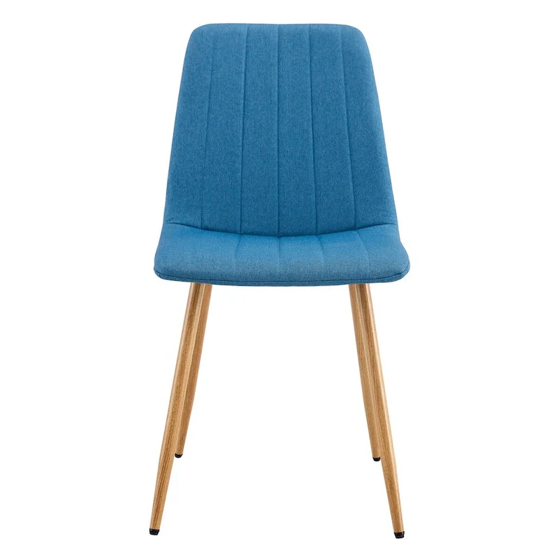 Linen Upholstered Metal Leg Side Chair (Set of 4)