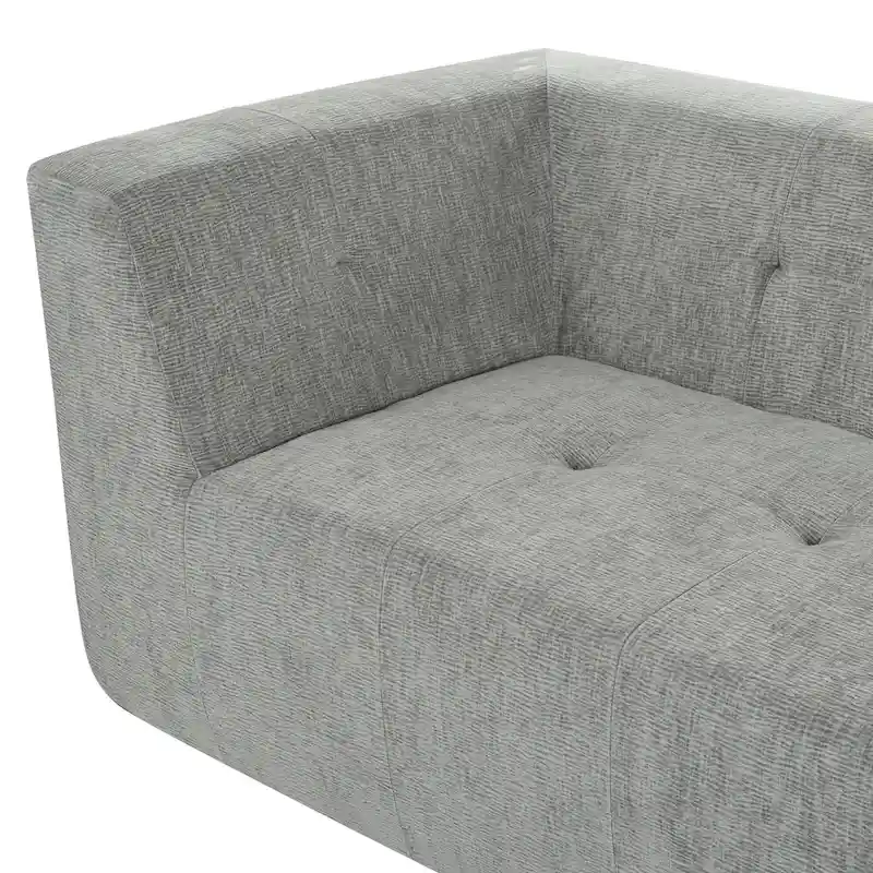 112.2 Chenille Modular L-Shaped Sofa Bed with Free Combination Design and No-Assembly Required