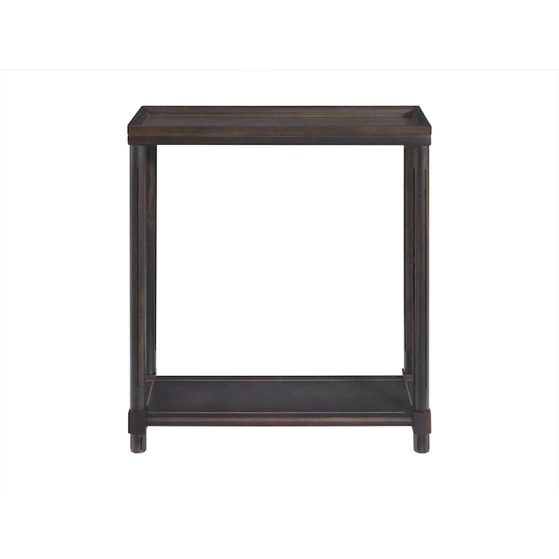 NewRidge Home Goods Harrison Narrow Side Tables, Espresso, Set of 2