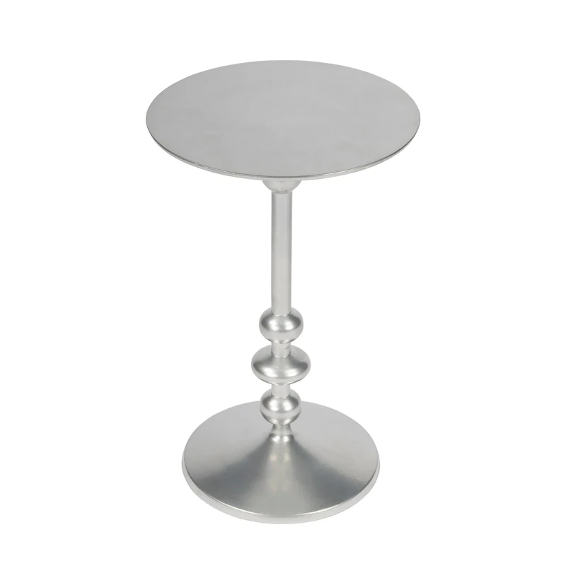 Zora Iron Pedestal Side Table
