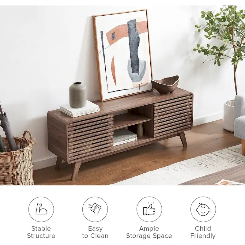 Mopio Ensley 59 Mid-Century Modern Tall TV Stand