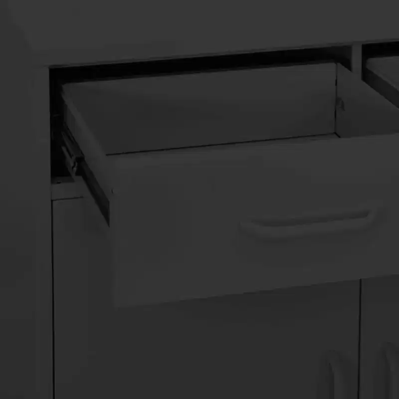 Olive Green Steel Storage Cabinet