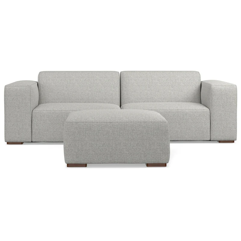 WYNDENHALL Biggs 2-Seater Modular Sofa and Ottoman Set
