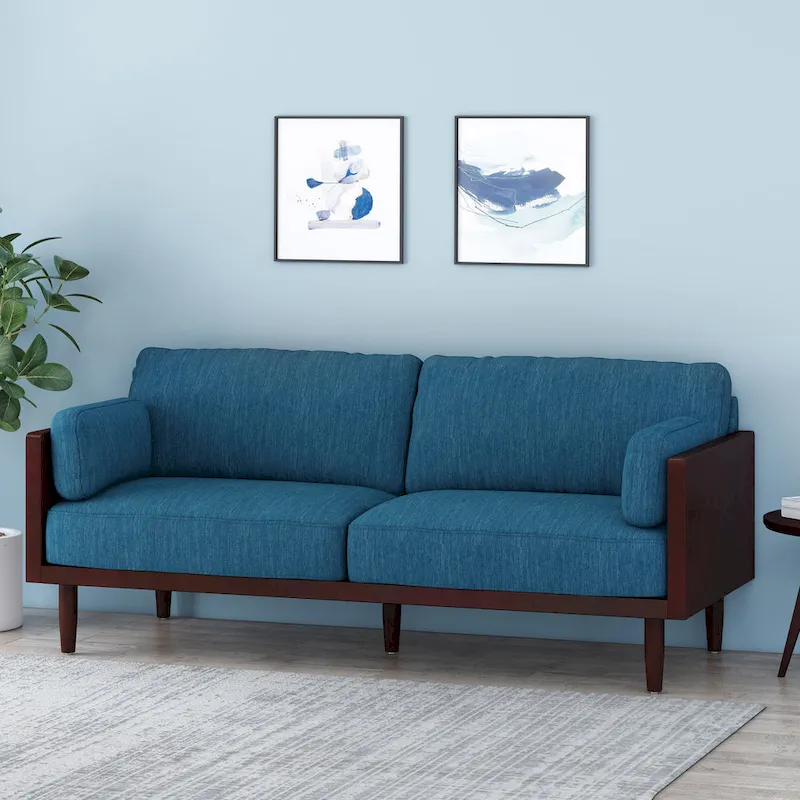 Sofia Upholstered 3-seater Sofa by Christopher Knight Home