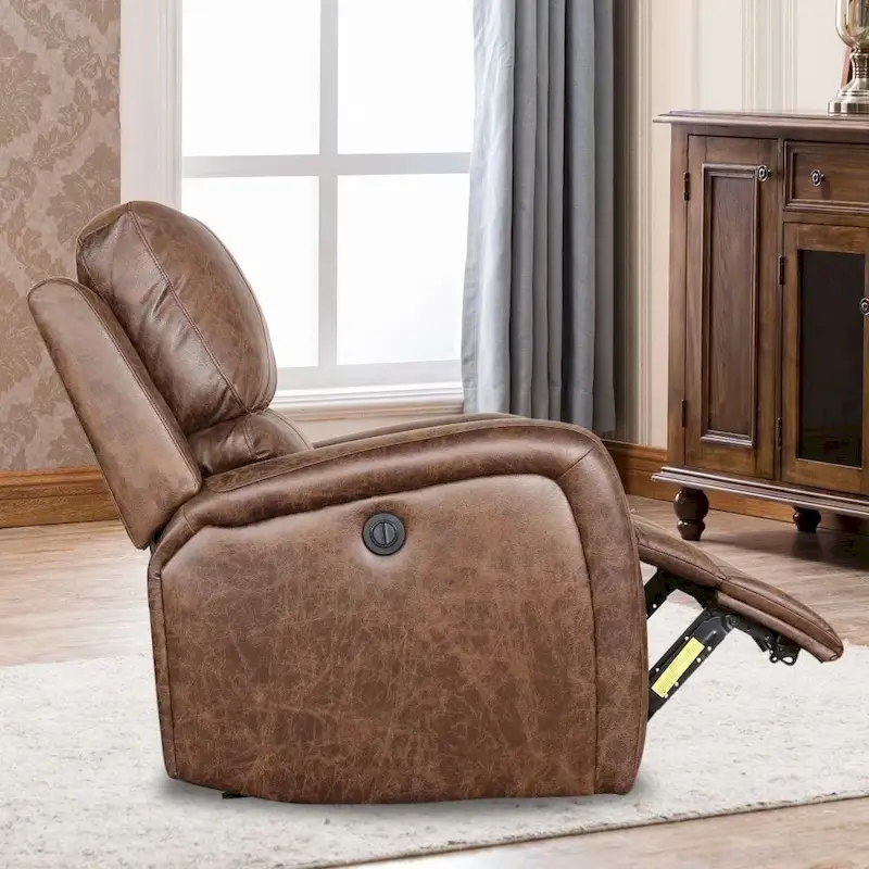 Manual Reclining Fabric Recliner and Single Sofa