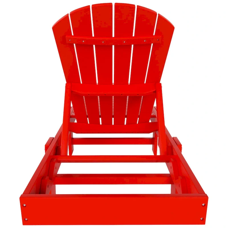 Polytrends Altura Armless Poly Eco-Friendly All Weather Reclining Chaise Lounge (Set of 2)