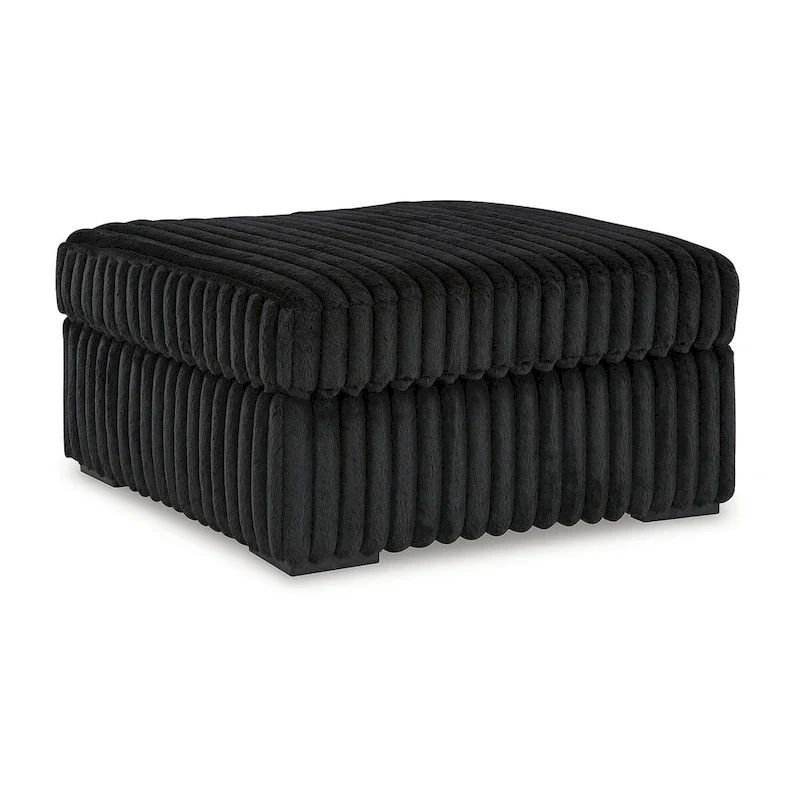 Signature Design by Ashley Midnight-Madness Black Oversized Accent Ottoman