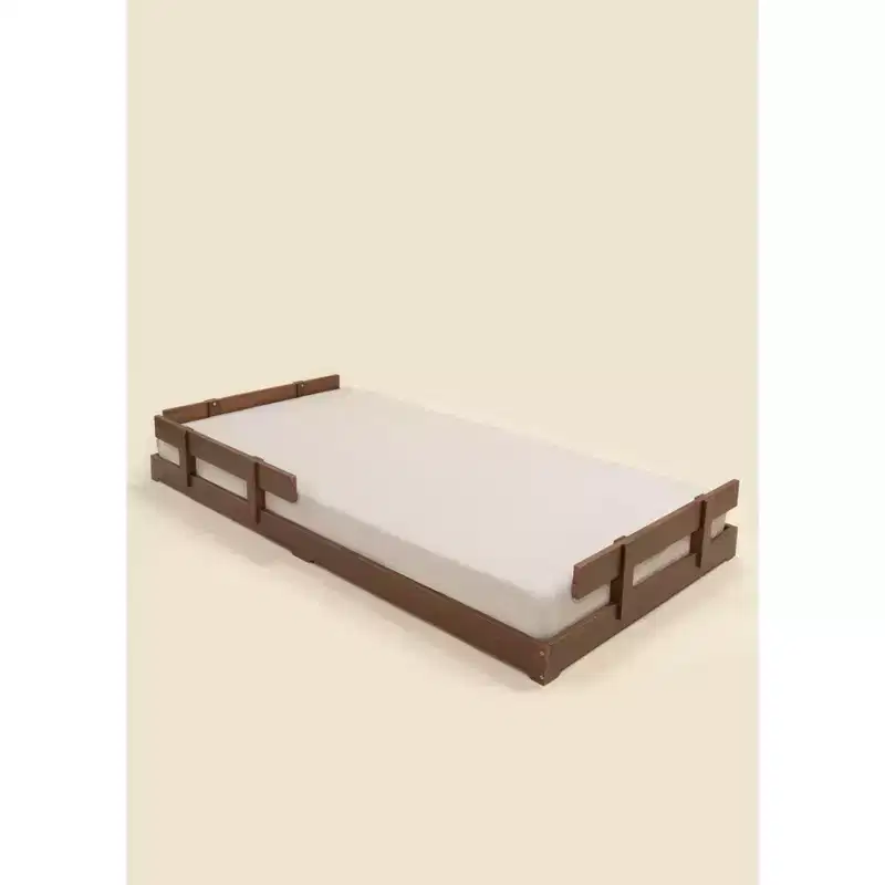 Coco Village - Wooden Bed Frame - Walnut