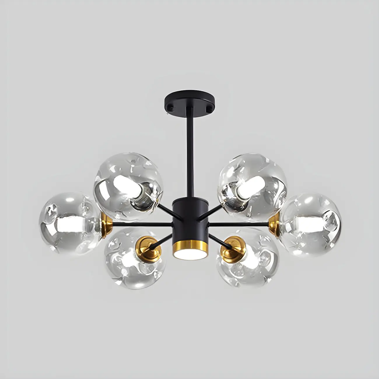 Modern LED Glass Crystal Sputnik Chandelier