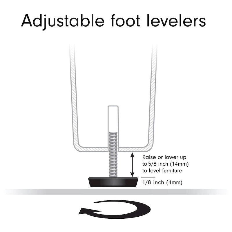 Hera 20 Wide Square Side Table with Clear Shelf