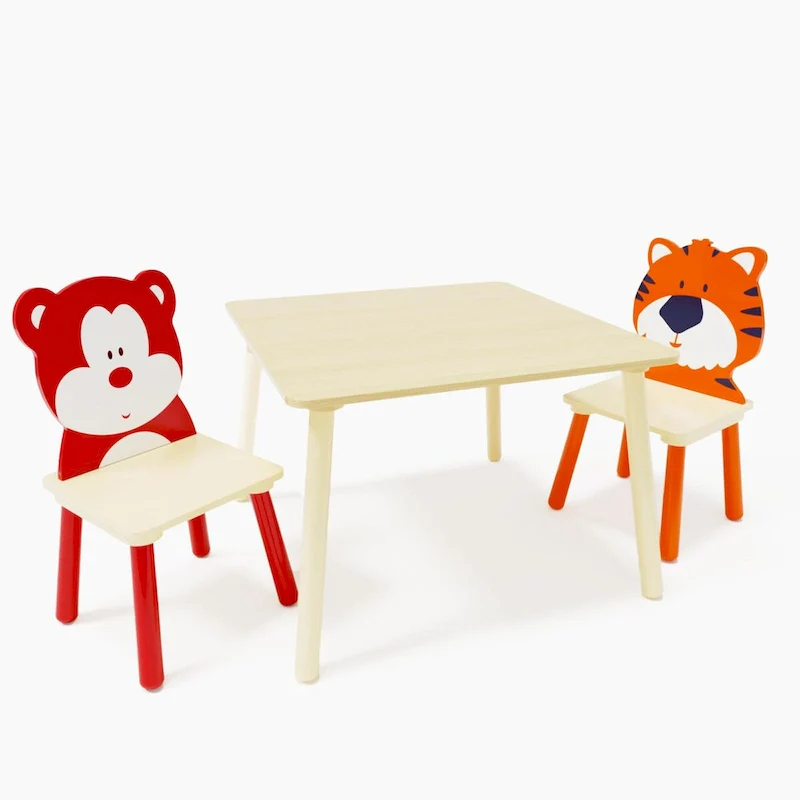 3 Pieces Toddler Table and Chair Set
