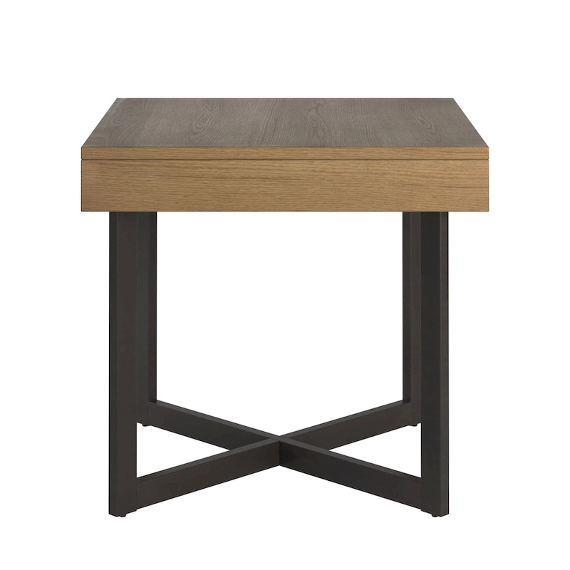 Eldersley Wood Finish End Table with One Drawer by iNSPIRE Q Modern