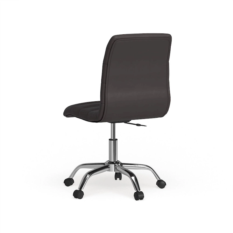 Ripple Armless Mid Back Vinyl Office Chair