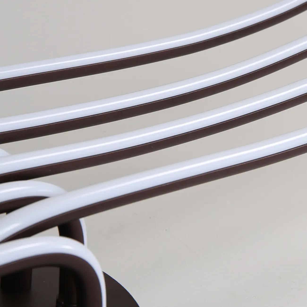 Modern Linear Semi Flush Ceiling Light with Silica Gel Shade