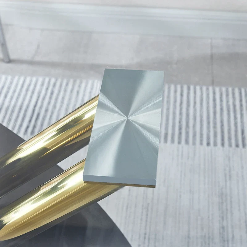 Rectangular Glass Top Dining Table