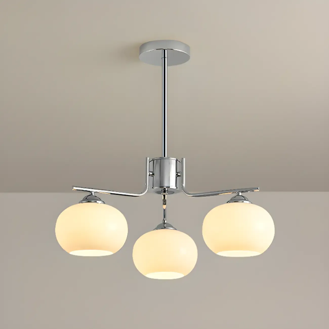 Modern Glass Globe Chandelier Adjustable Hanging Length