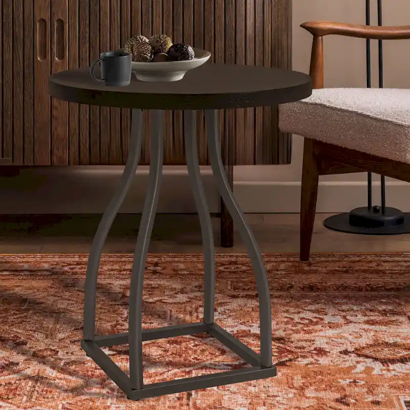 HomePop Lindsay Metal Base Accent Table