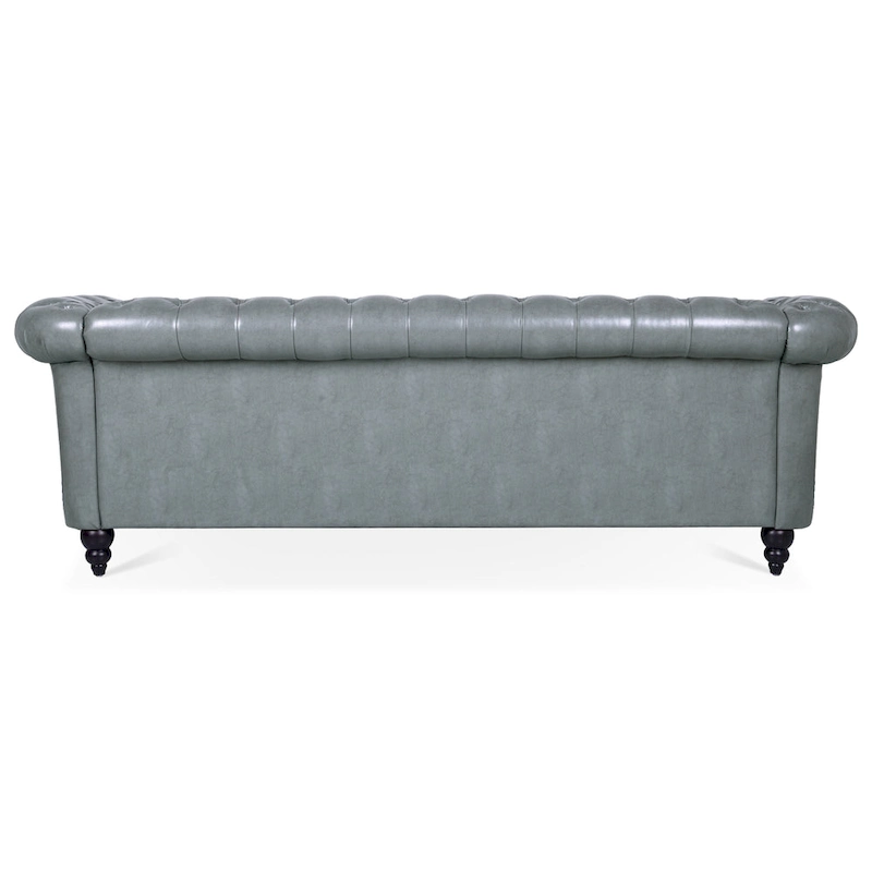 84.65 Rolled Arm Chesterfield 3 Seater Sofa