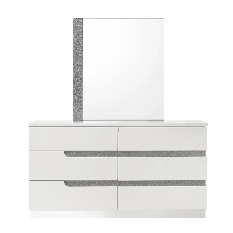 White 4-piece Bedroom Set with Nightstand