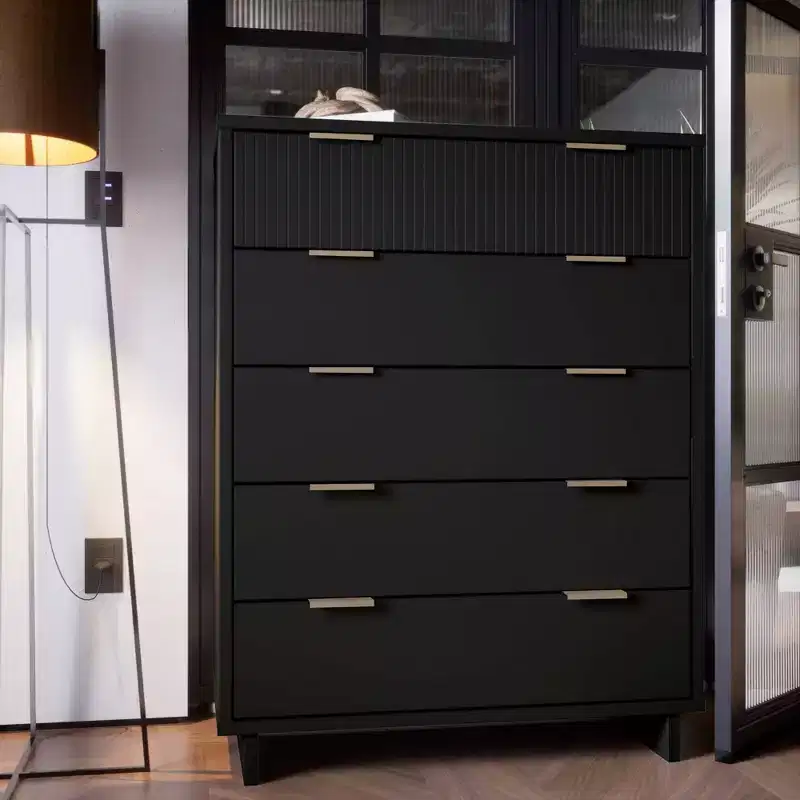 Tall Granville Modern 5 Drawer Dresser - Manhattan Comfort