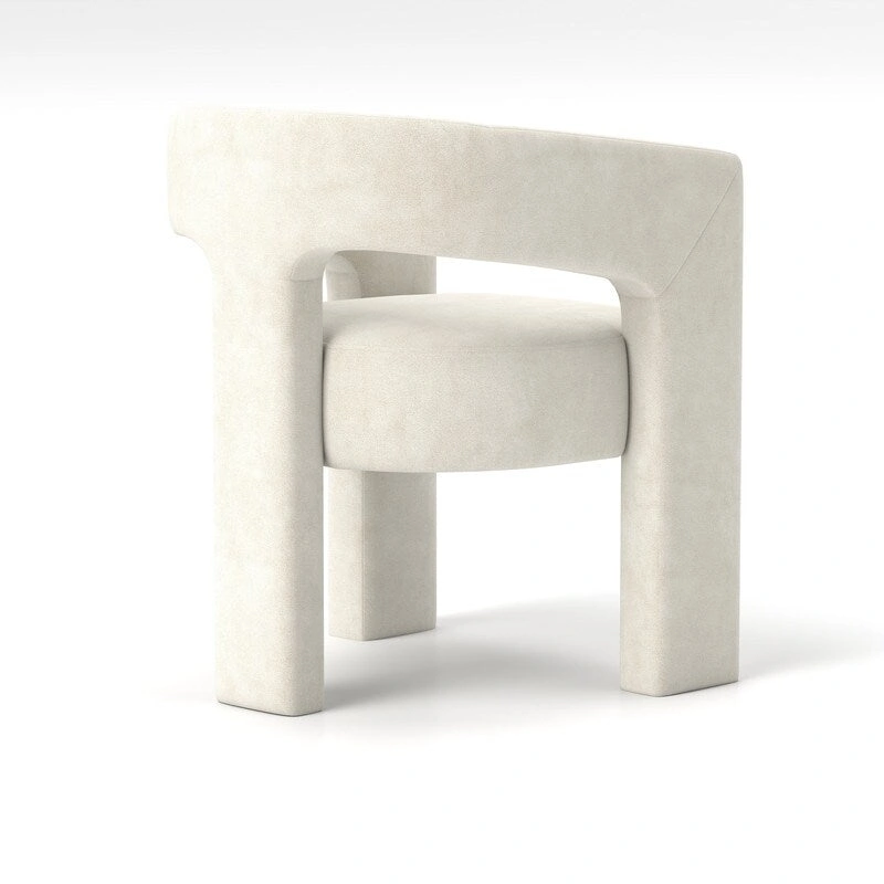 SEYNAR Modern Glam Velvet Upholstered Dining Chair, Open-Back Accent Chair Set of 6