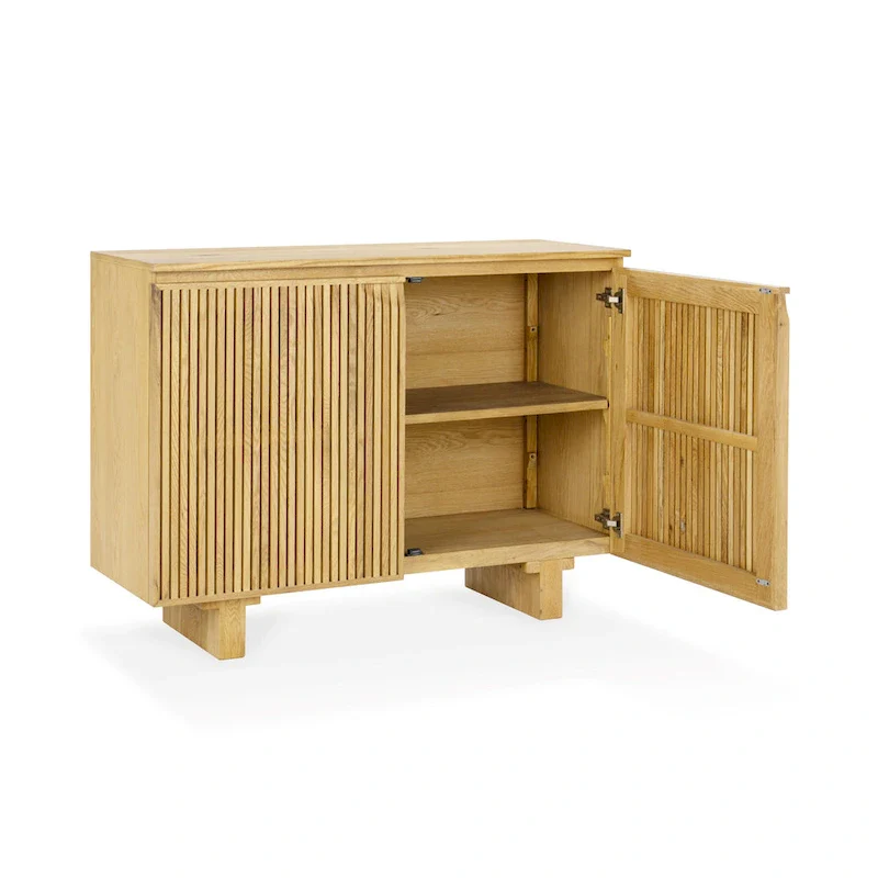 Classic Home Roya Oak Veneer Sideboard Buffet