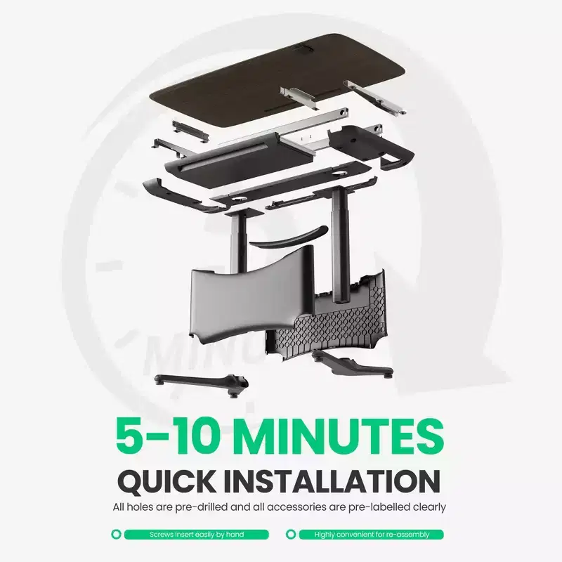 LumiDesk All in 1 Electric Height Adjustable Desk  Smart, Modular & Ergonomic
