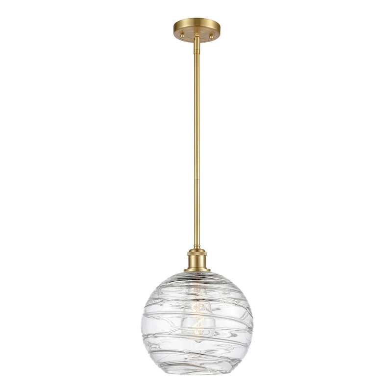 Innovations Lighting Athens Deco Swirl - 1 Light 10  Stem Hung Mini Pendant