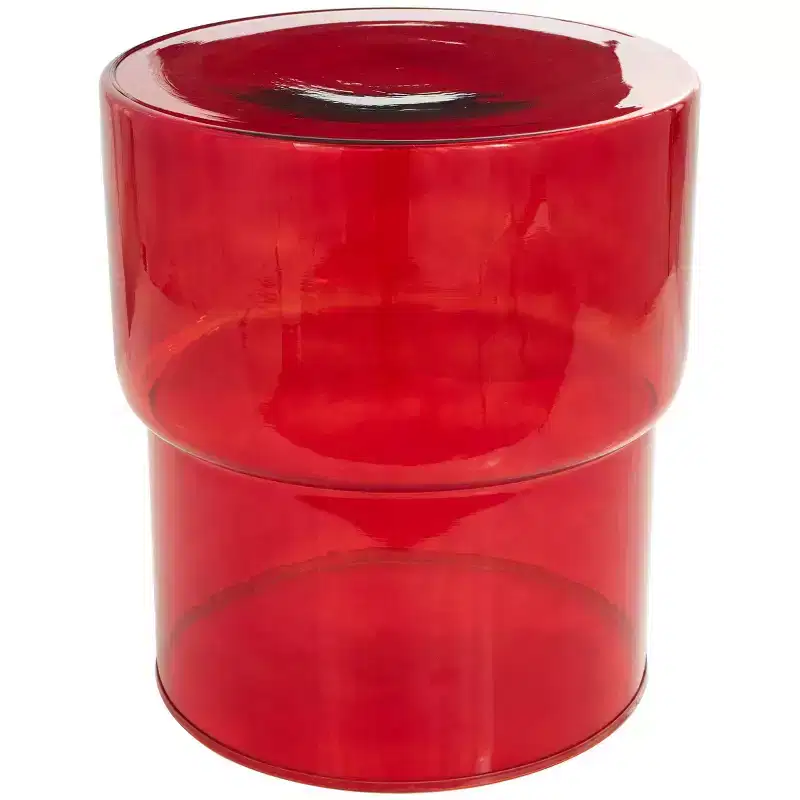Olivia & May Glass Modern Accent Table