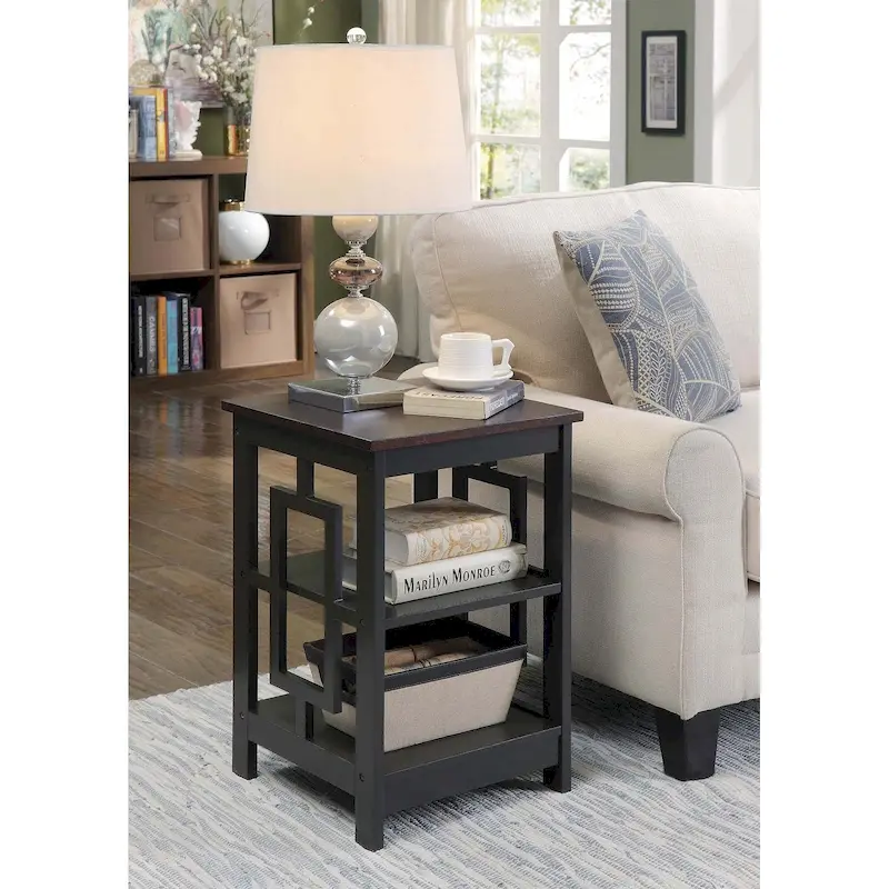 Convenience Concepts Town Square End Table with Shelves
