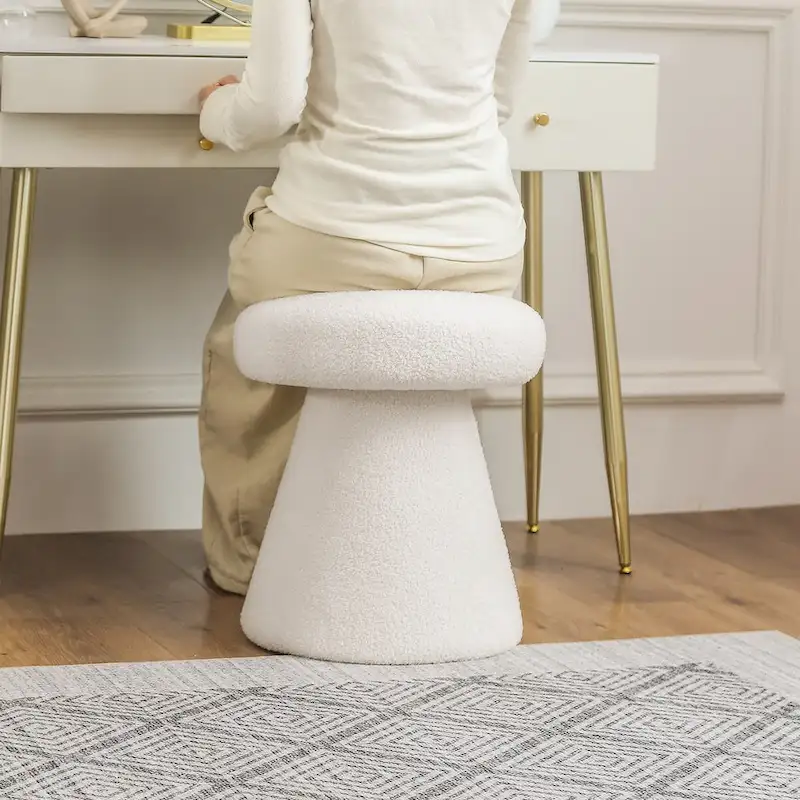 Mushroom Ottoman Large Soft Foot Stool