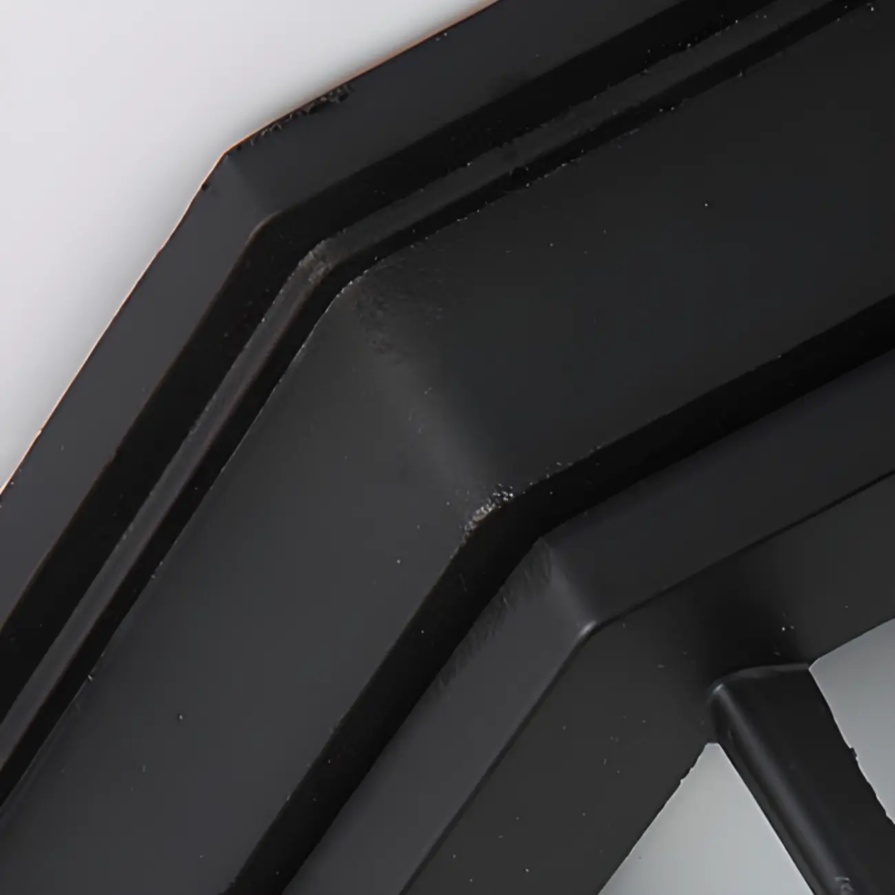 Industrial Black Round Metal LED Flush Ceiling Light