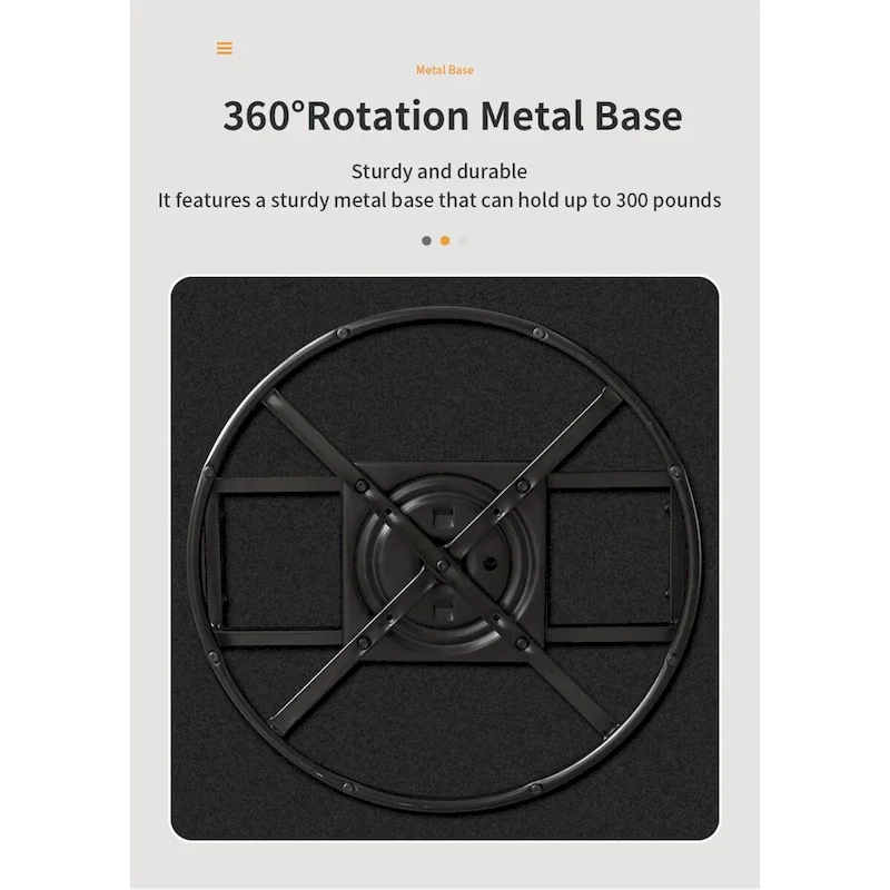 360 Degree Swivel Armchair Cotton Linen Skin-friendly Fabric Ergonomic Design