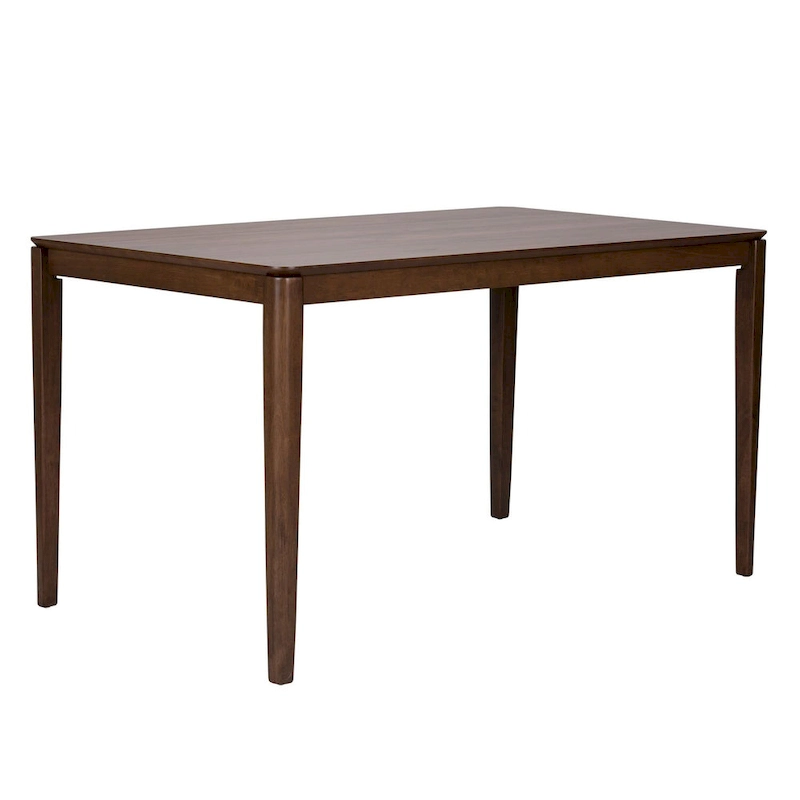 Space Savers Satin Walnut Rectangular Leg Table