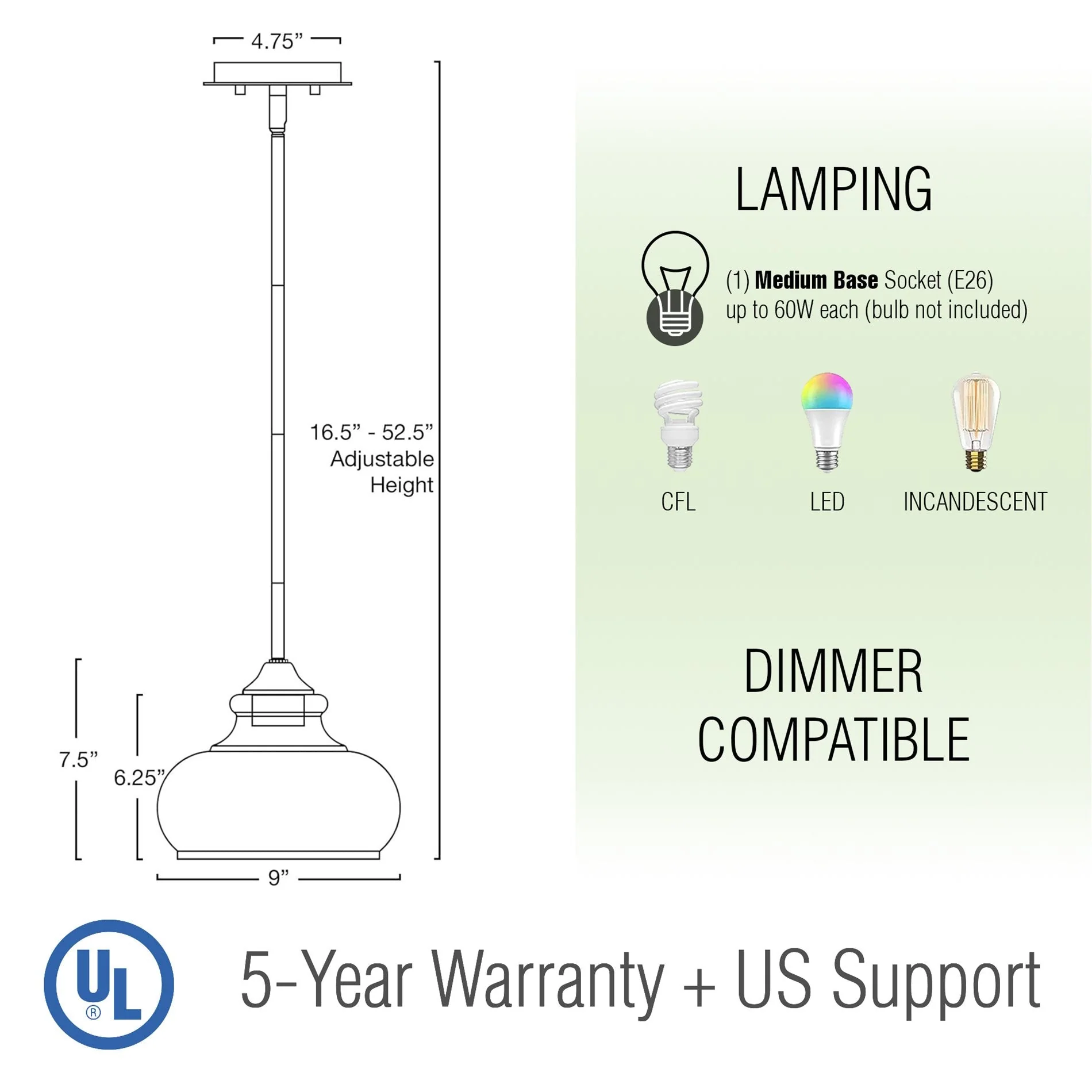 Harlow 9 Modern Industrial Farmhouse Pendant Light