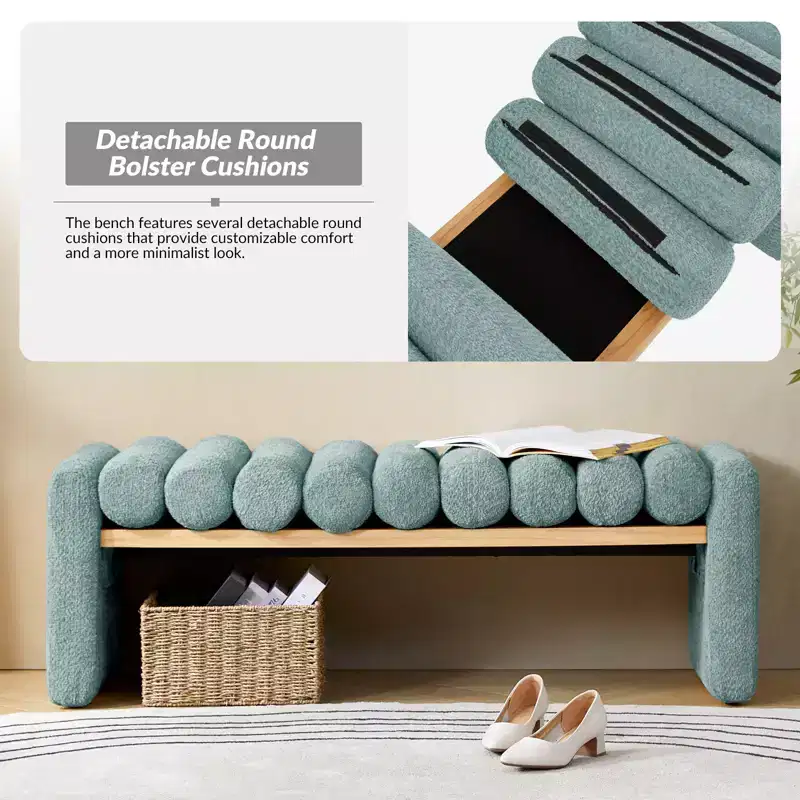 Alice Bench With Solid Wood Construction | HULALA HOME