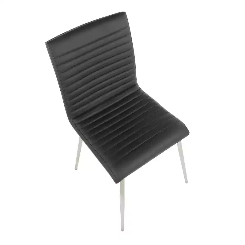 Set of 2 Mason Swivel Modern Walnut Wood Back Dining Chairs - Lumisource