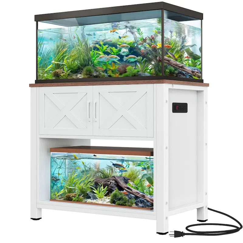Moasis 40-50 Gallon Aquarium Stand Cabinet Fish Tank Stand with Power Outlets