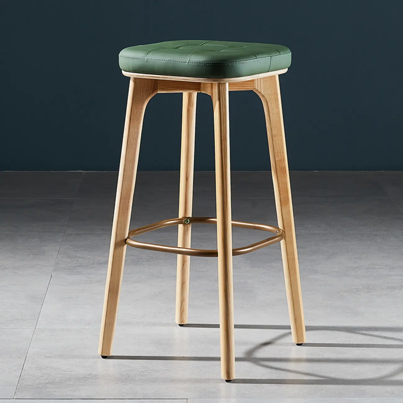 30 Inch Modern Leather Backless Bar Stools