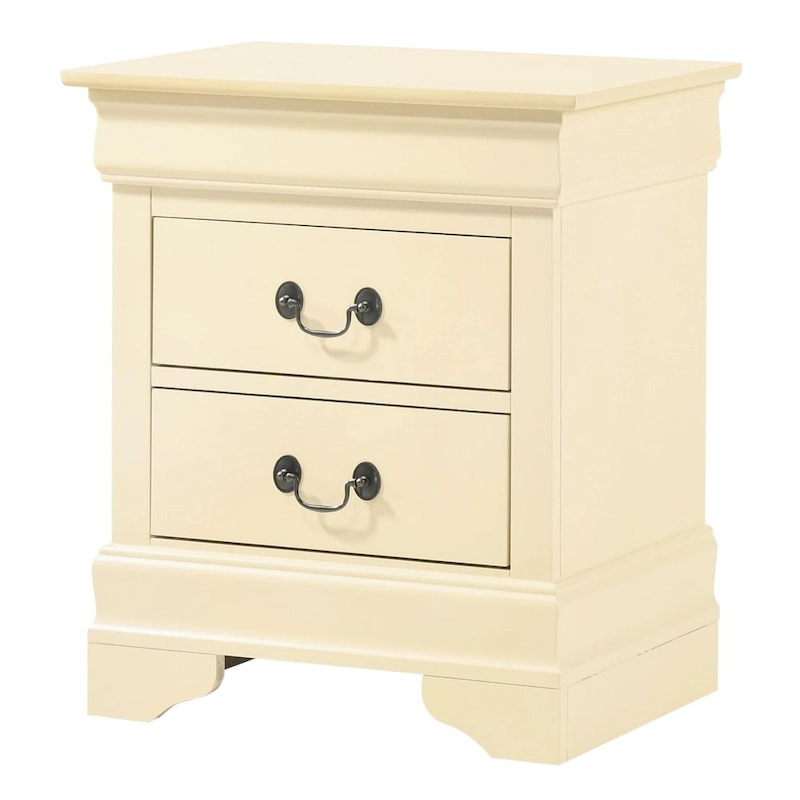 Louis Phillipe Traditional 2-drawer Wood Nightstand