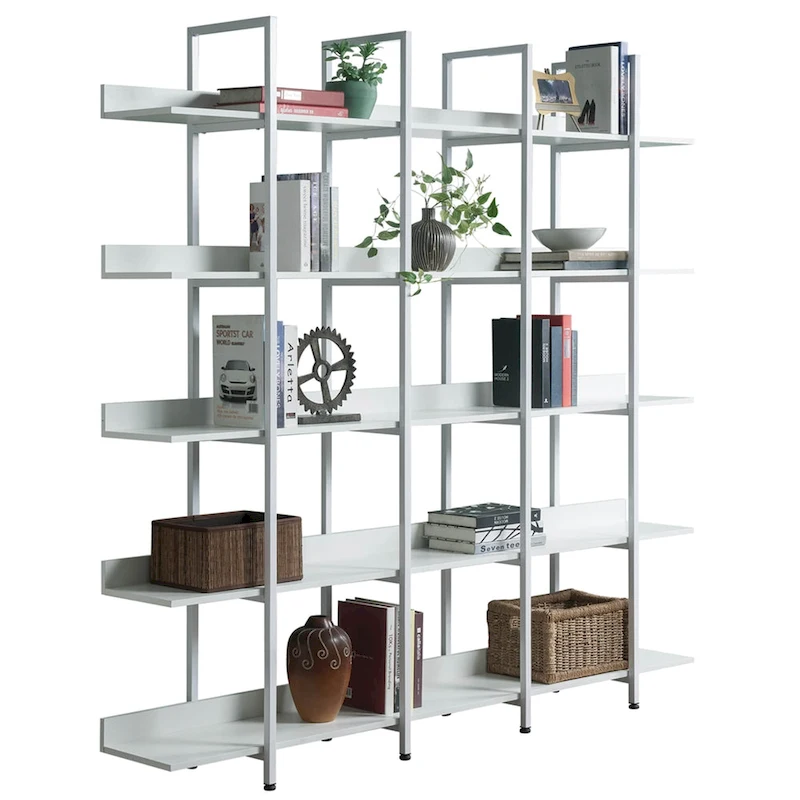5 Tier Bookcase Home Office Open Bookshelf