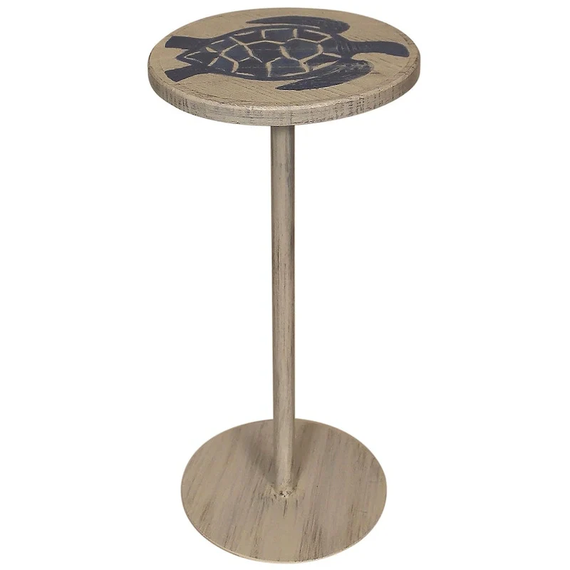 Small Coastal Round Drink Table